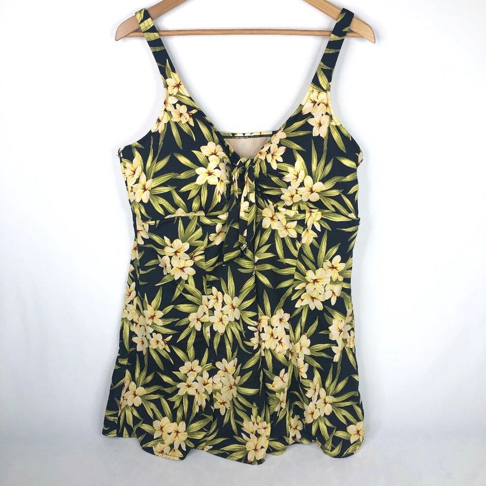 Paradise Bay One Piece Floral Swim Dress 24